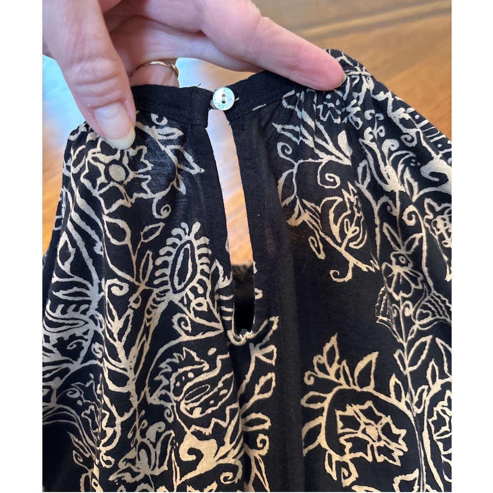 Lucky Brand Black Boho Top Size 3X - Picture 5 of 9